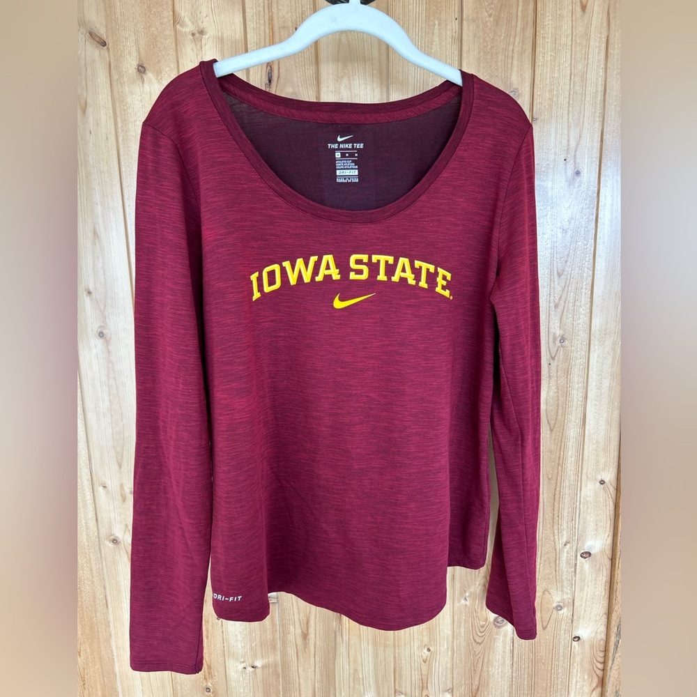 Nike Iowa State Scoop Neck Long Sleeve Women’s Size M